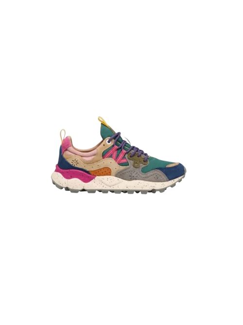 Flower Mountain Sneaker FLOWER MOUNTAIN | 1F14 - 001 - 2017817 -01.PETROL/STONE/BEIGE